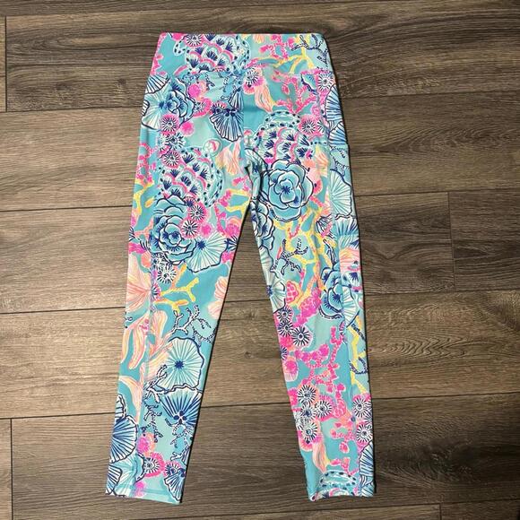 Lilly Pulitzer Luxletic Weekender Leggings UPF 50+ Small - Picture 4 of 15
